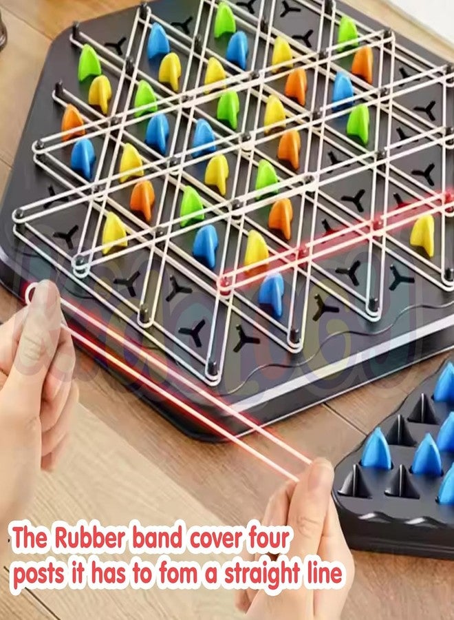 NIL JO Chain Triangle Chess Game Wooden Peg Solitaire Board - Classic Triangle Jump Game with 15 Pegs, Brain Teaser Strategy Puzzle for Kids & Adults, Educational Travel & Family Game - Image 4